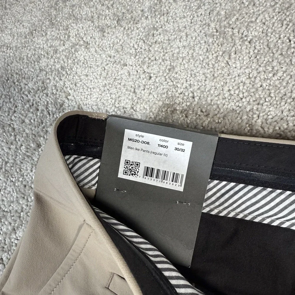 NWT KJUS Performance IKE Regular Fit Golf Pants Men's 30x32 Khaki Tan $189